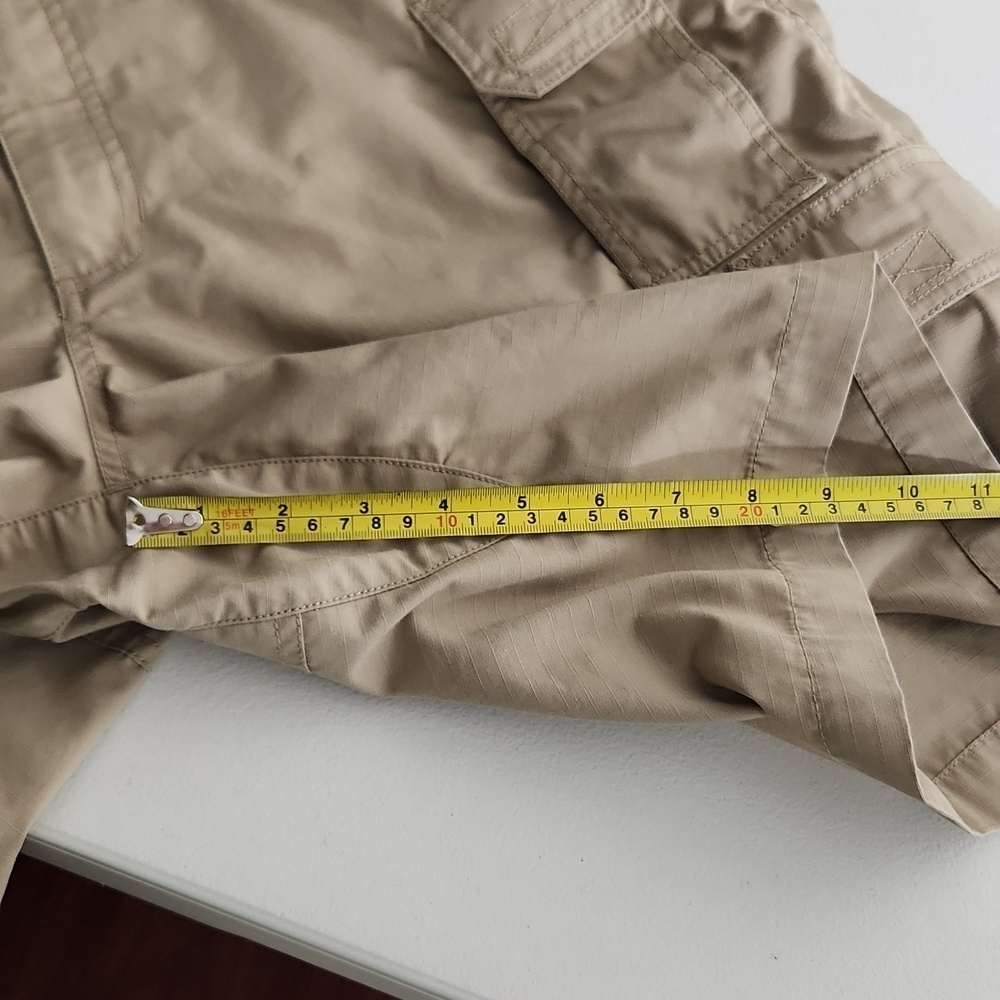 5.11 Tactical Shorts Mens Size 36 Beige Cargo Multiple Pockets FLAWED - Picture 10 of 12